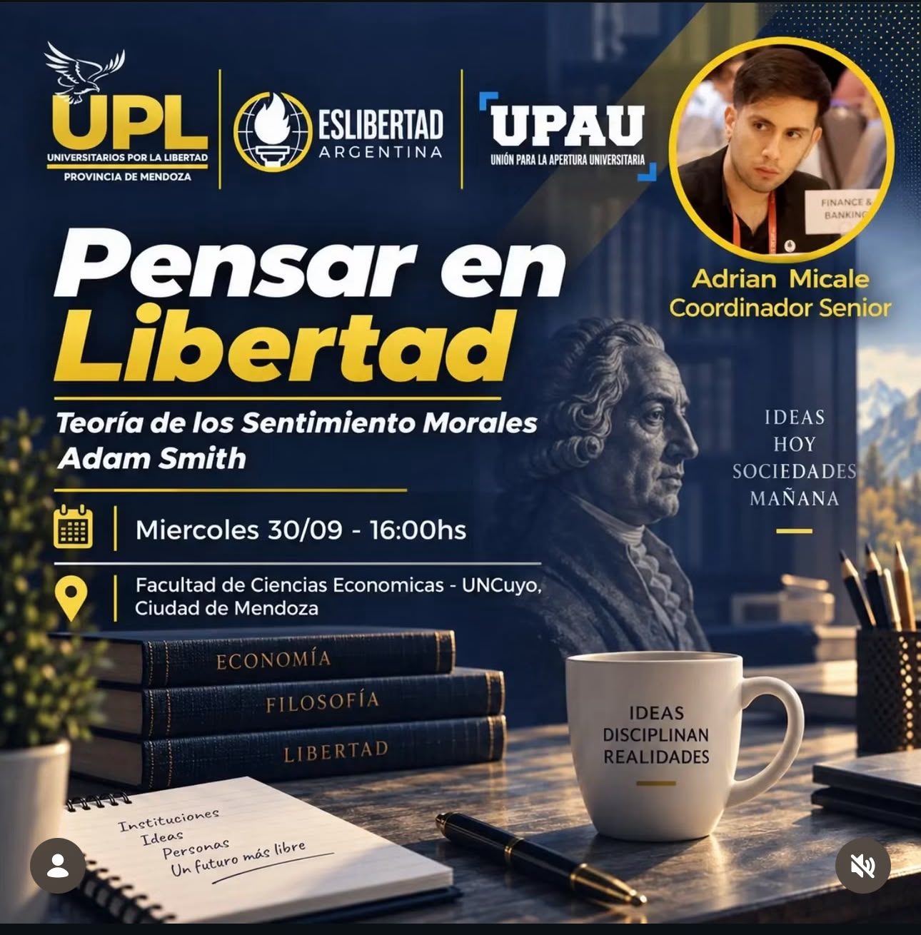 Flyer Pensar en Libertad
